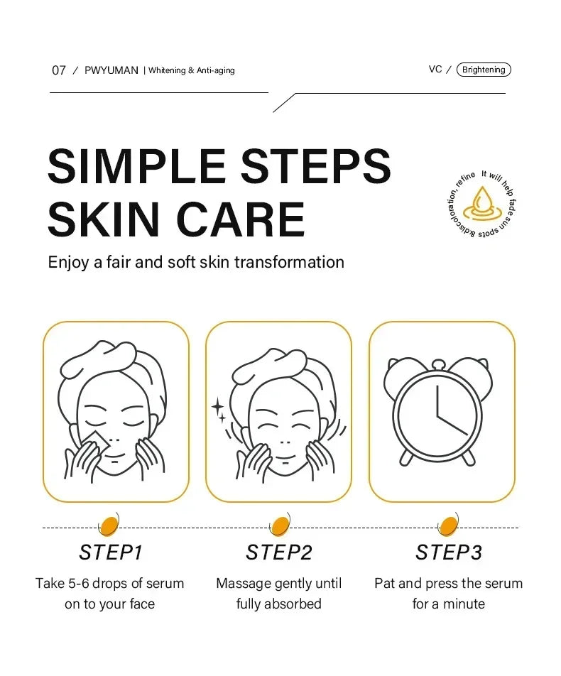 Powerful Dark Spots Remover Whitening Serum Face Freckle Melanin Correcting Anti Pigmentation Brighten Skin Beauty Care Products