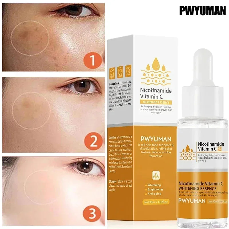 Powerful Dark Spots Remover Whitening Serum Face Freckle Melanin Correcting Anti Pigmentation Brighten Skin Beauty Care Products