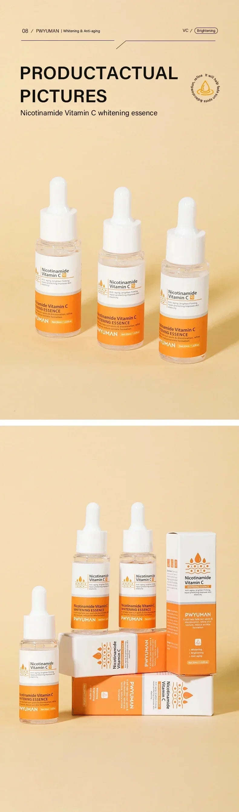 Powerful Dark Spots Remover Whitening Serum Face Freckle Melanin Correcting Anti Pigmentation Brighten Skin Beauty Care Products