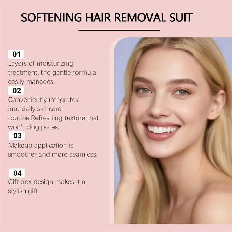 Fast Painless Hair Removal Cream Aloe Moisturizing Gel Hair Growth Inhibitor Lip Face Arm Armpit Leg Permanent Depilatory