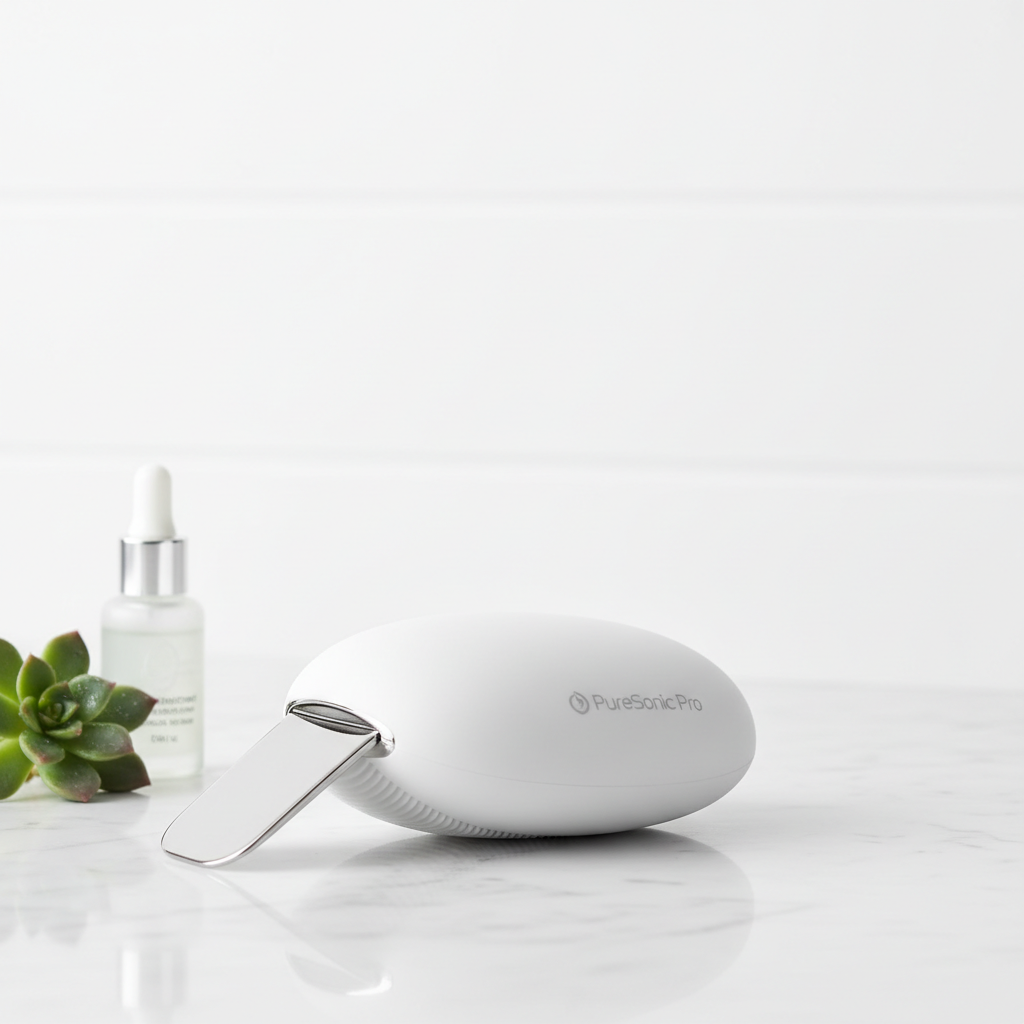 PureSonic Pro Ultrasonic Silicone Skin Scrubber product shot