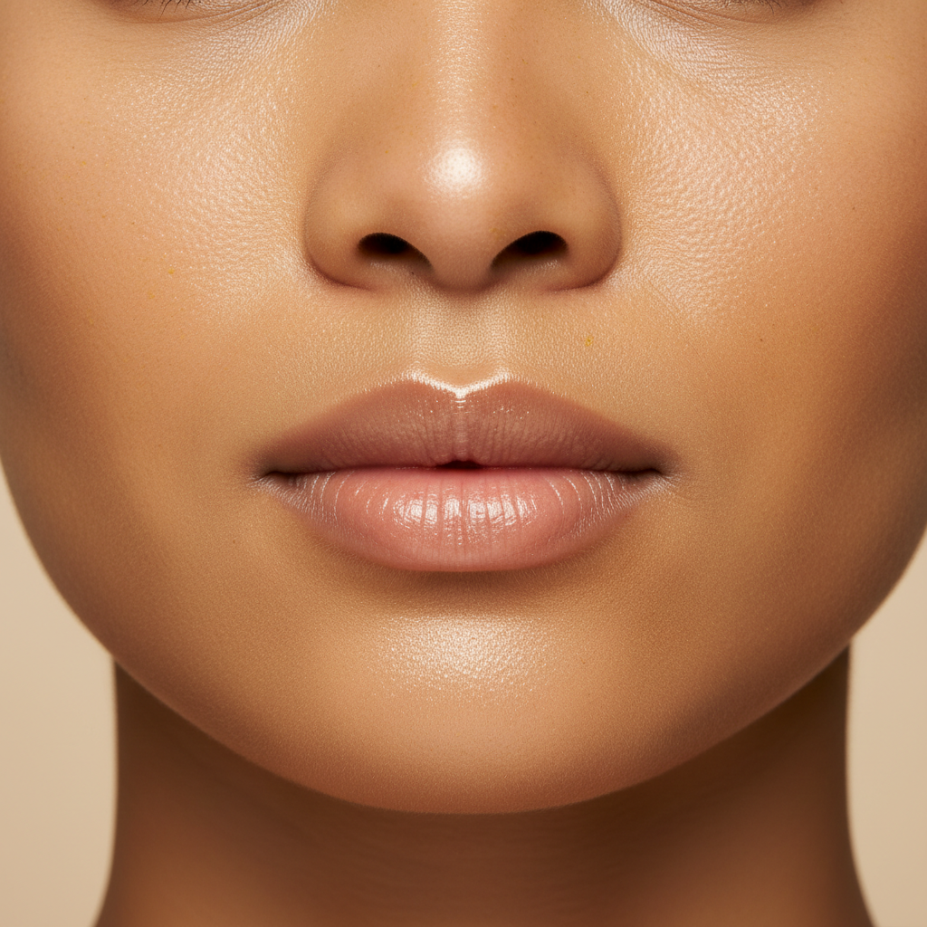 Even-toned radiant skin after turmeric serum treatment