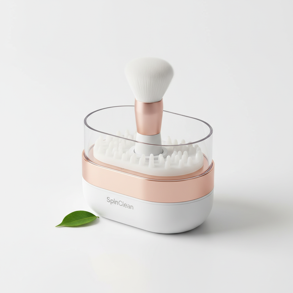 SpinClean Rotating Electronic Silicone Makeup Brush Cleaner product shot