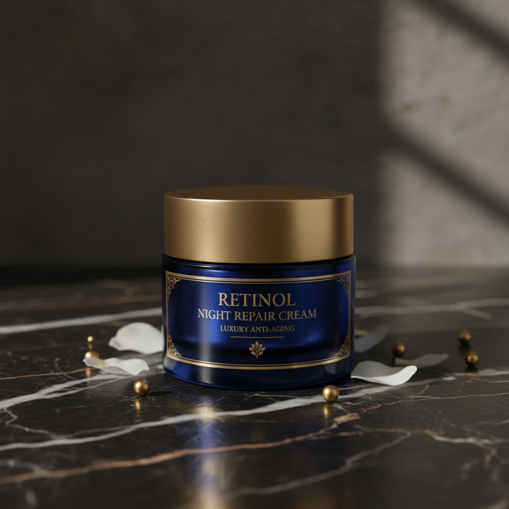 Retinol Night Repair Cream luxury jar